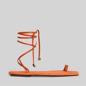 NEW Mari Giudicelli Gaia Flat Sandal in Pink EU 36 US 6